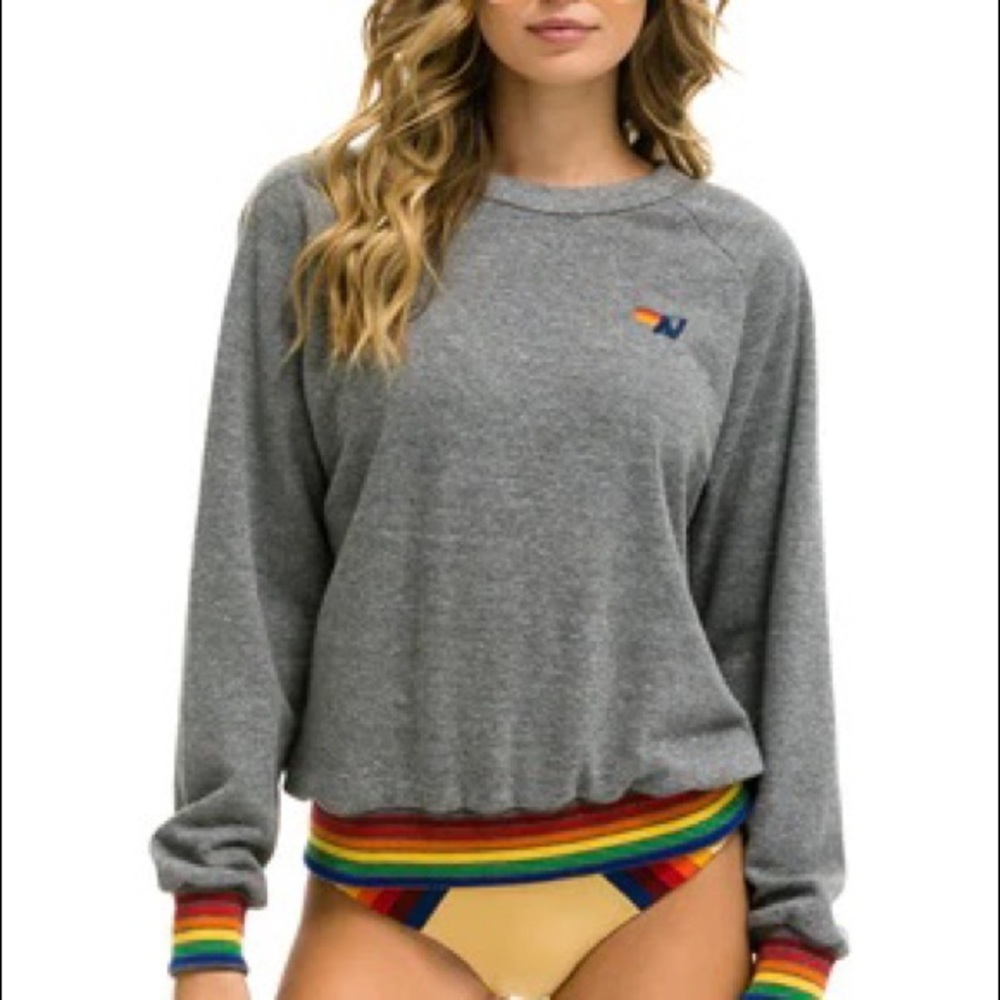NWT and in bag Aviator Nation crew sweatshirt.